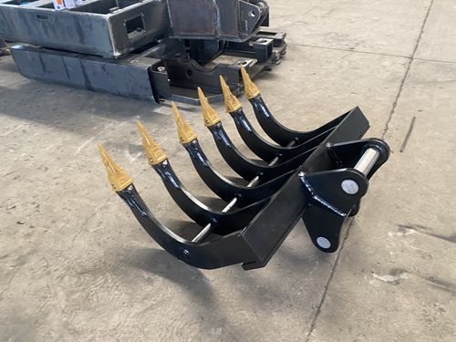 挖掘機多功能翻地耙子